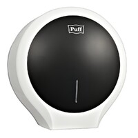 Диспенсер для туалетной бумаги Puff-7135BL пластик, ЧЕРНЫЙ, втулка не менее 45мм, диаметр рулона 24см  