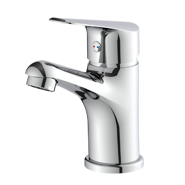 LM6506C Partner Смеситель для умывальника одноручный, монолитный, хром LEMARK