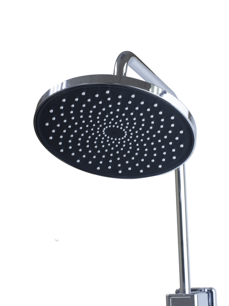 Душевая система SANTREK AQUA-1240 PRESTIGE (SAP-1240)  шар. d-35 с верхним душем, смесителем, гигиен лейкой (хром)