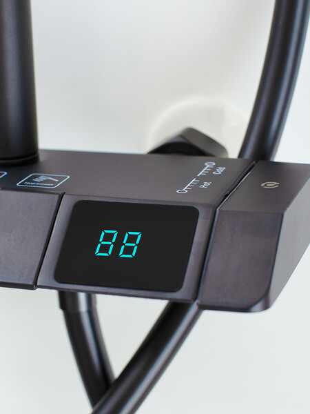 Душевая система SANTREK AQUA-1250 PRESTIGE (SAP-1250)  шар. d-28 с верхним душем, смесителем, гигиен лейкой (черный)