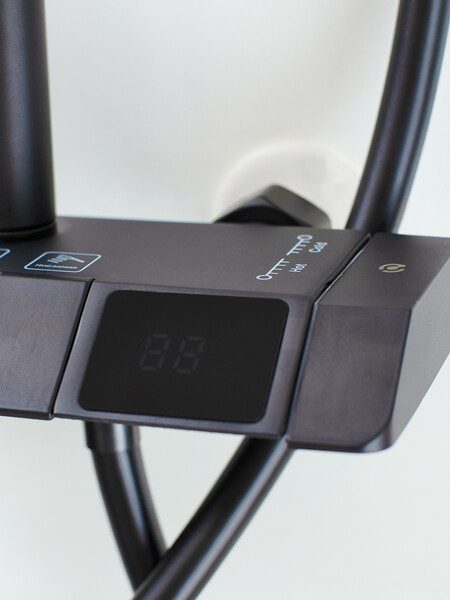 Душевая система SANTREK AQUA-1250 PRESTIGE (SAP-1250)  шар. d-28 с верхним душем, смесителем, гигиен лейкой (черный)