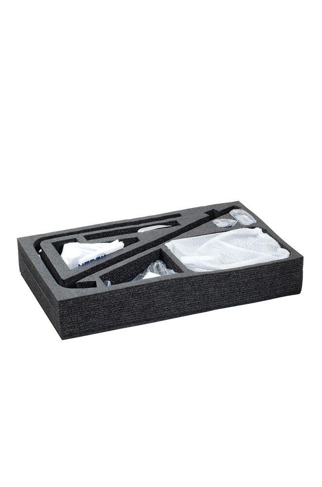 Душевая система SANTREK AQUA-1260 PRESTIGE (SAP-1260)  шар. d-35 с верхним душем, смесителем, гигиен лейкой (хром)