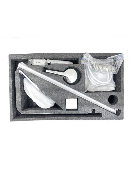 Душевая система SANTREK AQUA-1265 PRESTIGE (SAP-1265)  шар. d-35 с верхним душем, смесителем, гигиен лейкой (хром)