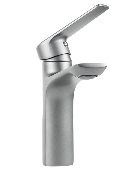 Смеситель Тюльпан SANTREK AQUA-1045 "PRESTIGE" (SAP-1045) шар. d-35 (оруж сталь)