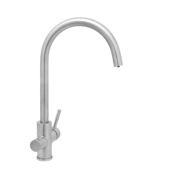 Смеситель Кухня SANTREK AQUA-926  "INOX"  шар. d-35 нерж, с подключением фильтра питьевой воды