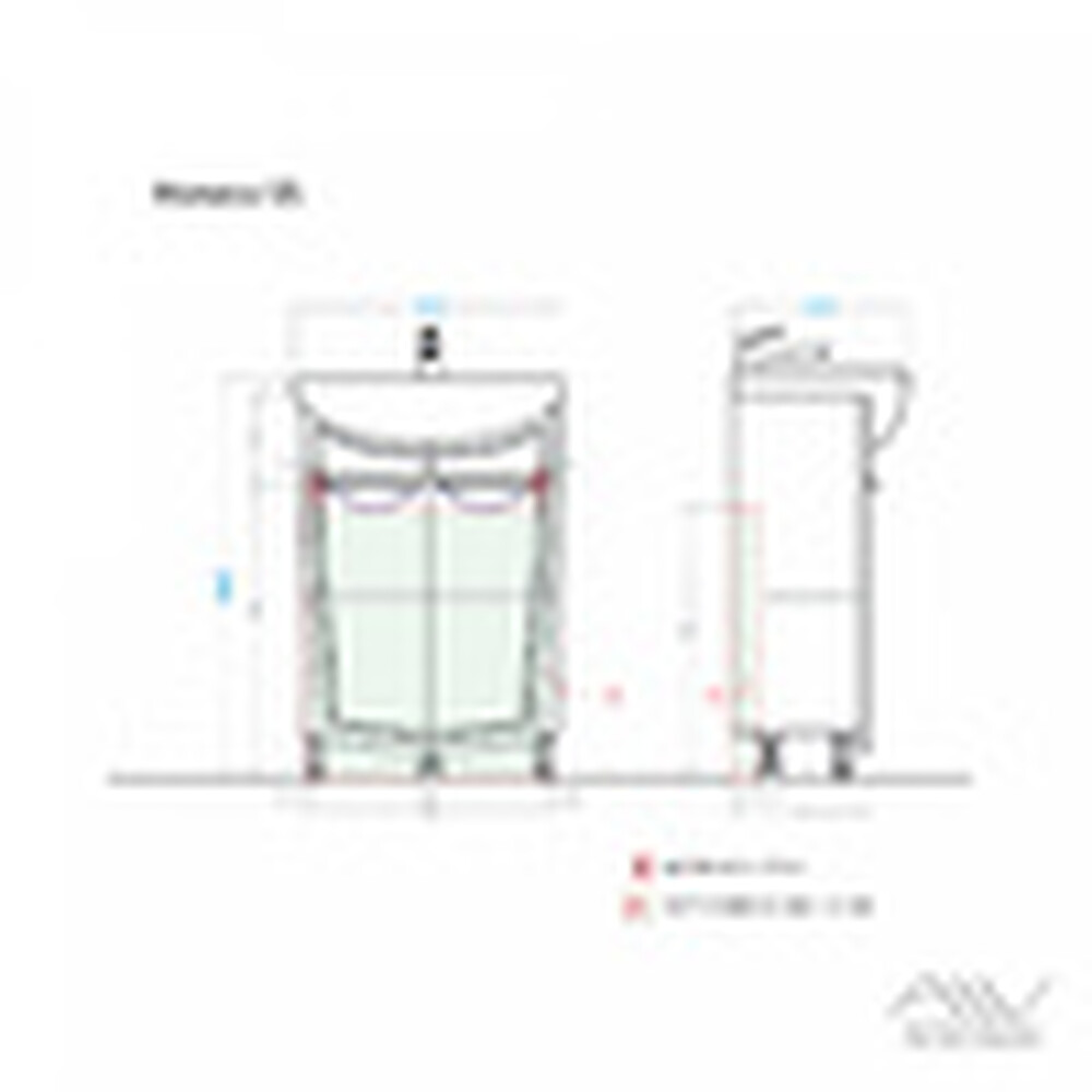 Тумба "MONACO 55" под рак. Элеганс 55" Белый Alavann