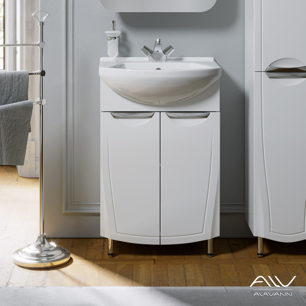 Тумба "MONACO 55" под рак. Элеганс 55" Белый Alavann