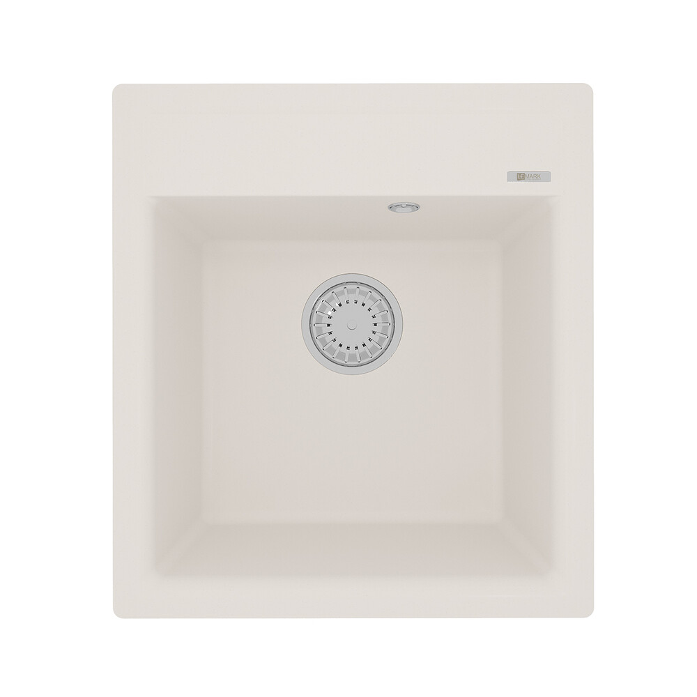 Мойка 9910010 HANKA 450 кухонная из кварцгранита, ЖАСМИН 450*500 прямоугольная 1 чаша (крепеж, сливн