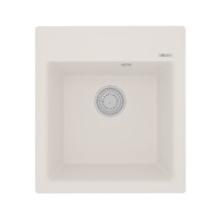 Мойка 9910010 HANKA 450 кухонная из кварцгранита, ЖАСМИН 450*500 прямоугольная 1 чаша (крепеж, сливн