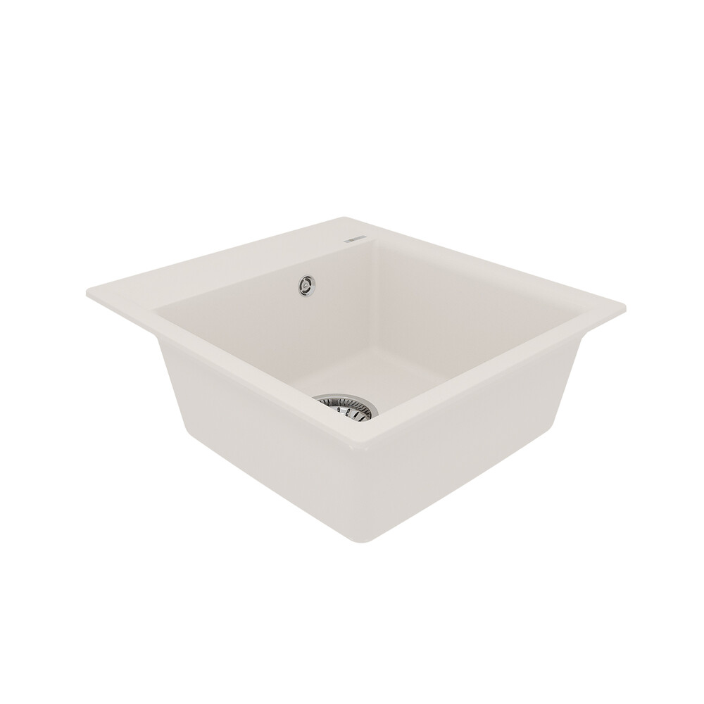 Мойка 9910010 HANKA 450 кухонная из кварцгранита, ЖАСМИН 450*500 прямоугольная 1 чаша (крепеж, сливн