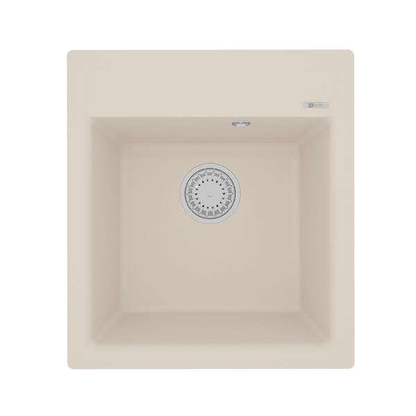Мойка 9910012 HANKA 450 кухонная из кварцгранита, ШАМПАНЬ 450*500 прямоугольная 1чаша  (крепеж, слив