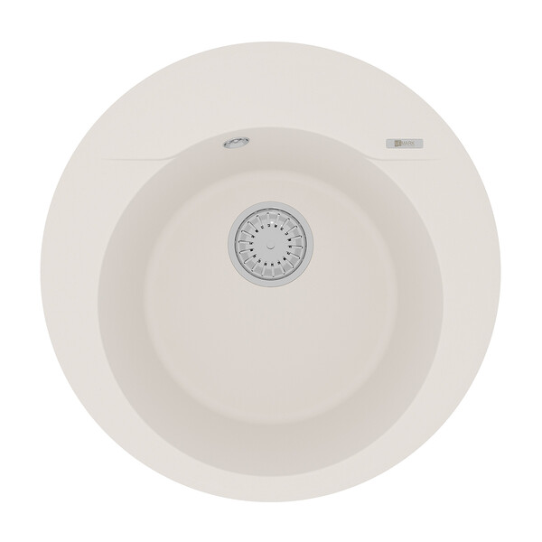 Мойка 9910004 SULA 500 кухонная из кварцгранита, ЖАСМИН круглая 1 чаша (крепеж, сливная арматура с п