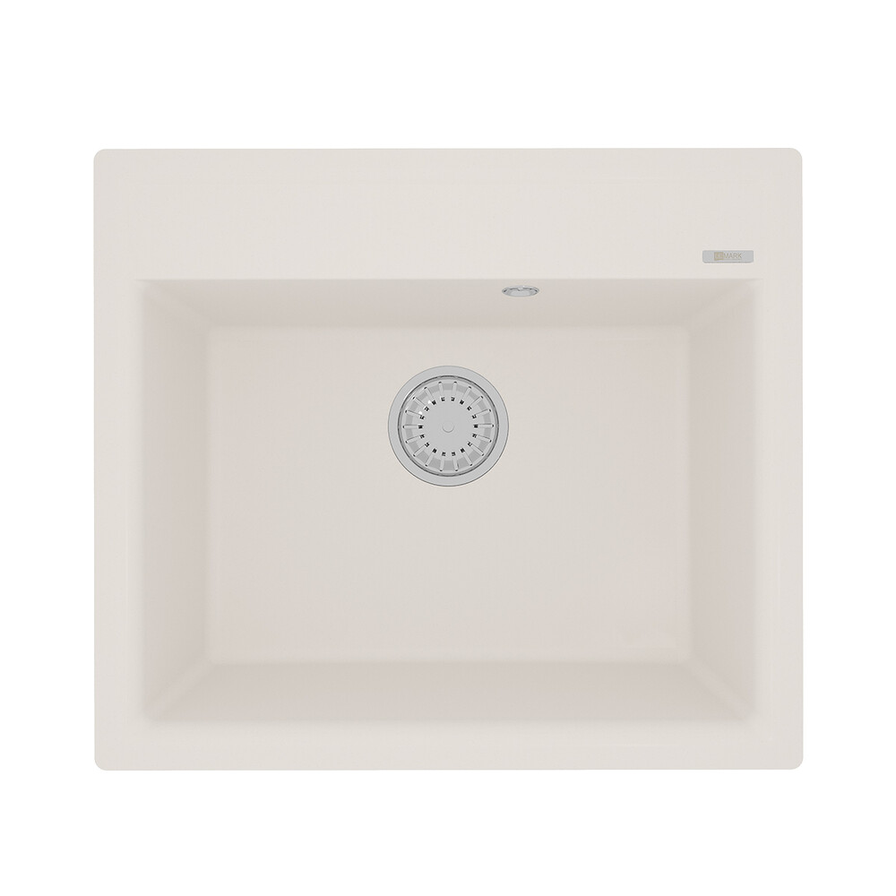 Мойка 9910016 HANKA 570 кухонная из кварцгранита, ЖАСМИН 570*500 прямоугольная 1 чаша (крепеж, сливная арматура с переливом) LEMARK