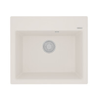 Мойка 9910016 HANKA 570 кухонная из кварцгранита, ЖАСМИН 570*500 прямоугольная 1 чаша (крепеж, сливная арматура с переливом) LEMARK