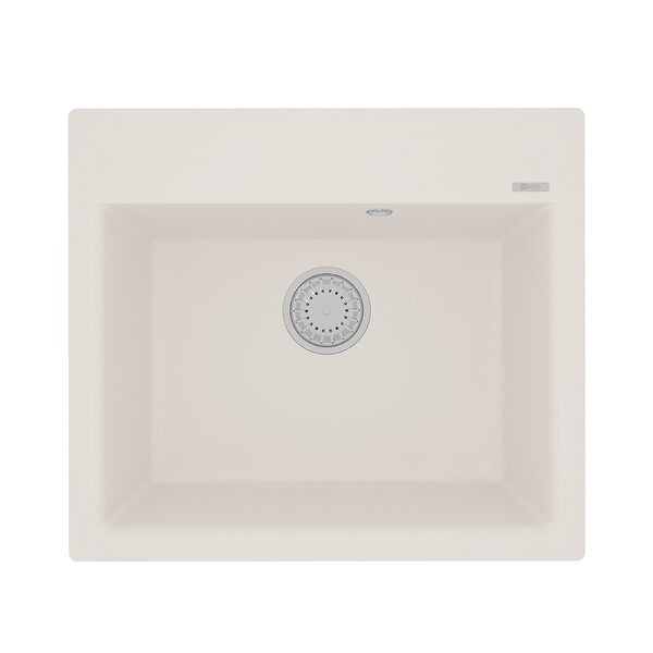 Мойка 9910016 HANKA 570 кухонная из кварцгранита, ЖАСМИН 570*500 прямоугольная 1 чаша (крепеж, сливная арматура с переливом) LEMARK