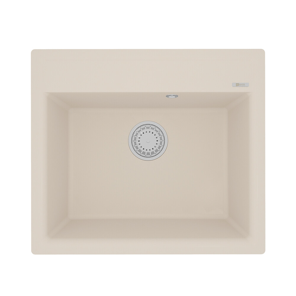 Мойка 9910018 HANKA 570 кухонная из кварцгранита, ШАМПАНЬ 570*500 прямоугольная 1 чаша (крепеж, слив