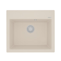 Мойка 9910018 HANKA 570 кухонная из кварцгранита, ШАМПАНЬ 570*500 прямоугольная 1 чаша (крепеж, слив