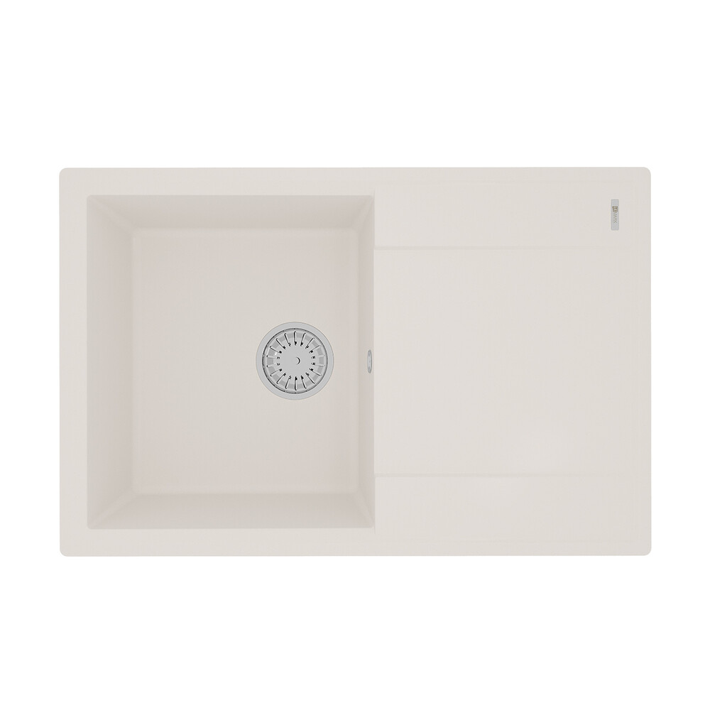 Мойка 9910028 IMANDRA 760 кухонная из кварцгранита, ЖАСМИН 760*500 прямоугольная с крылом 1 чаша (кр