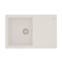 Мойка 9910028 IMANDRA 760 кухонная из кварцгранита, ЖАСМИН 760*500 прямоугольная с крылом 1 чаша (кр