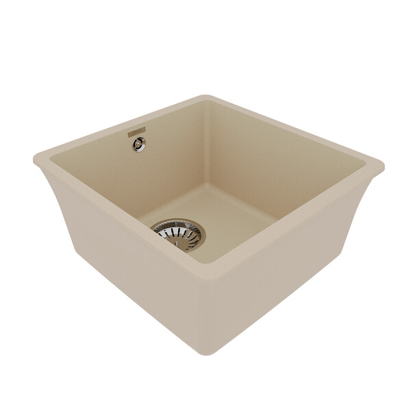 Мойка 9910062 SINARA 400-U кухонная подстольная из кварцгранита, БЕЖЕВЫЙ 400*420 прямоугольная 1 чаш