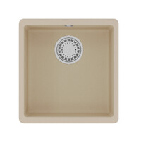 Мойка 9910062 SINARA 400-U кухонная подстольная из кварцгранита, БЕЖЕВЫЙ 400*420 прямоугольная 1 чаш