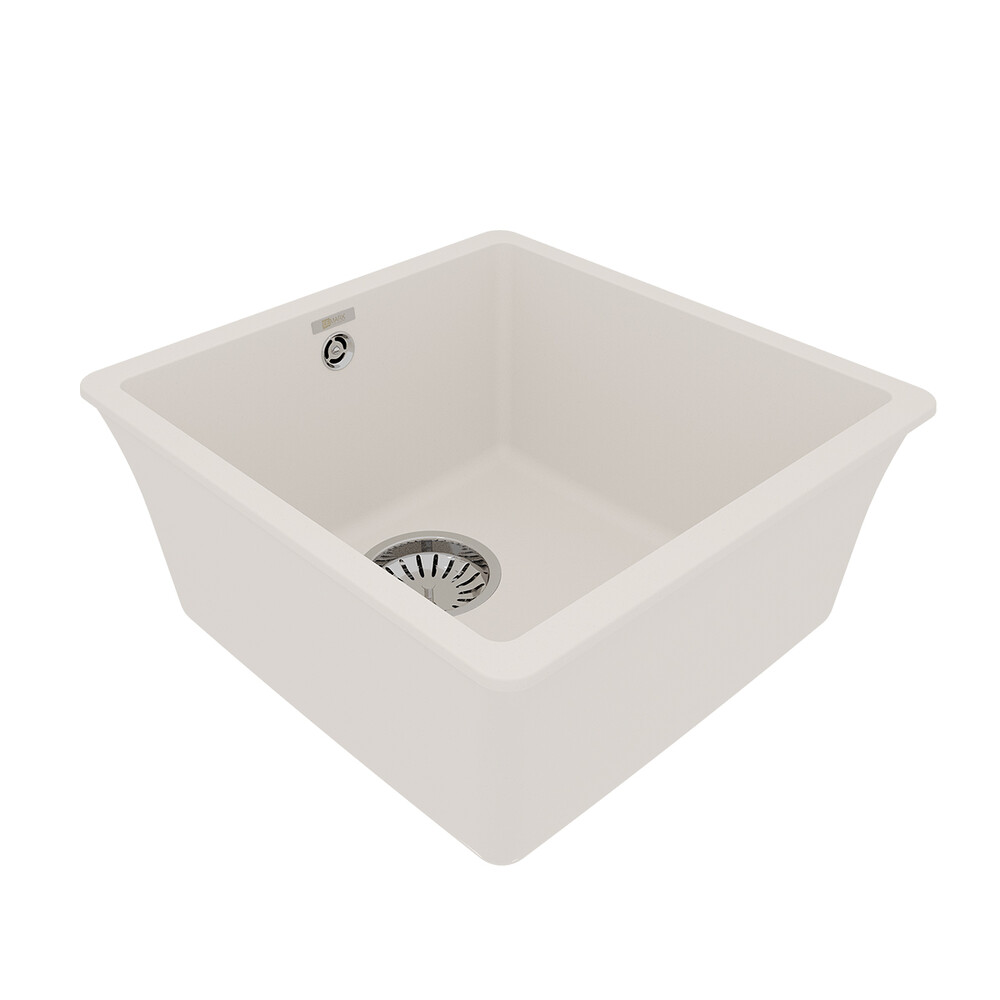 Мойка 9910064 SINARA 400-U кухонная подстольная из кварцгранита, ЖАСМИН 400*420 прямоугольная 1 чаша