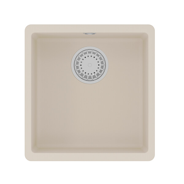 Мойка 9910066 SINARA 400-U кухонная подстольная из кварцгранита, ШАМПАНЬ 400*420 прямоугольная 1 чаш