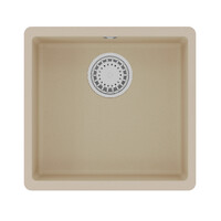 Мойка 9910068 SINARA 440-U кухонная подстольная из кварцгранита, БЕЖЕВЫЙ 440*420 прямоугольная 1 чаш