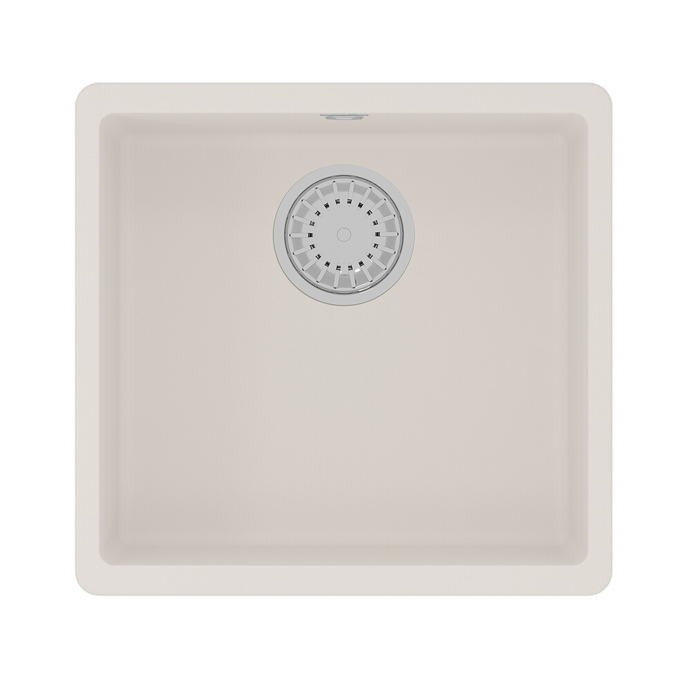 Мойка 9910070 SINARA 440-U кухонная подстольная из кварцгранита, ЖАСМИН 440*420 прямоугольная 1 чаша