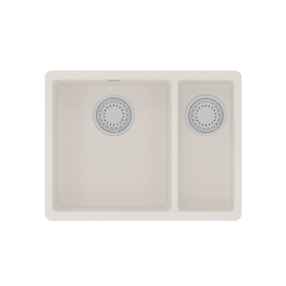 Мойка 9910082 SINARA 550.2-U кухонная подстольная из кварцгранита, ЖАСМИН 550*420 прямоугольная 1,5 