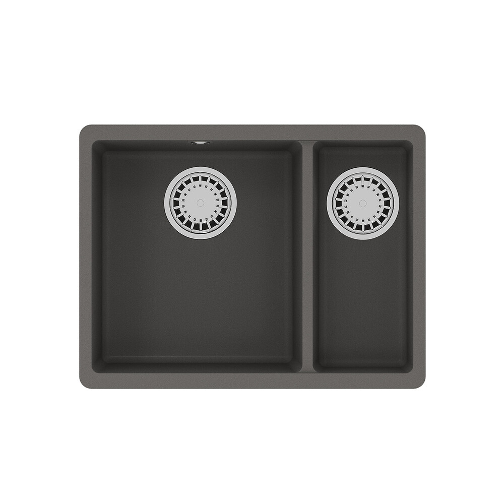 Мойка 9910083 SINARA 550.2-U кухонная подстольная из кварцгранита СЕРЫЙ ШЕЛК 550*420 прямоугольная 1