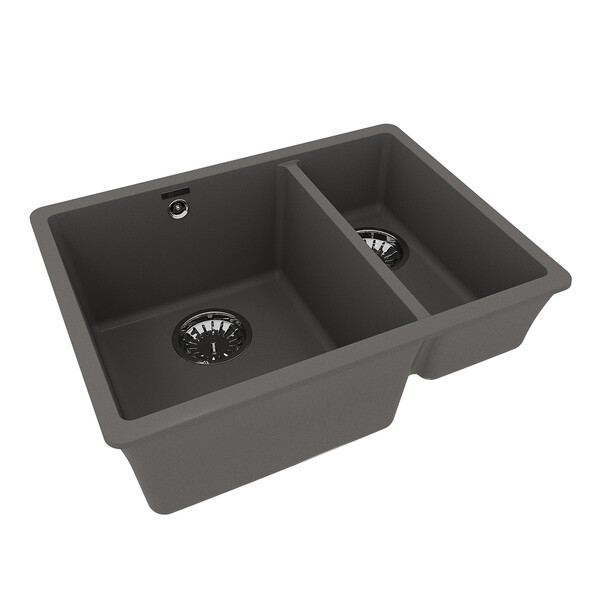 Мойка 9910083 SINARA 550.2-U кухонная подстольная из кварцгранита СЕРЫЙ ШЕЛК 550*420 прямоугольная 1