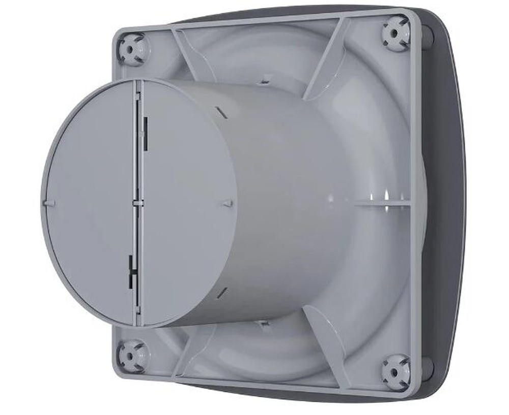 Вентилятор ERA DICITI D100 RIO 4C dark gray metal канальный осевой вытяжной с обратным клапаном декоративный (тёмно-серый) 