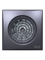 Вентилятор ERA DICITI D100 AURA 4C dark gray metal канальный осевой вытяжной с обратным клапаном, декоративная решетка (тёмно-серый)