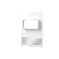 Площадка торцевая горизонтальная пластиковая с решеткой ERA 180х250 фланец 60х120 (612ПТГР)