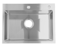 Мойка нерж врезная SANTREK AQUA PRO 600х450х220 т 3,0 САТИН D6045S (+ сифон + дозатор) + КОЛАНДЕР 390х220 В ПОДАРОК_ АКЦИЯ !!!