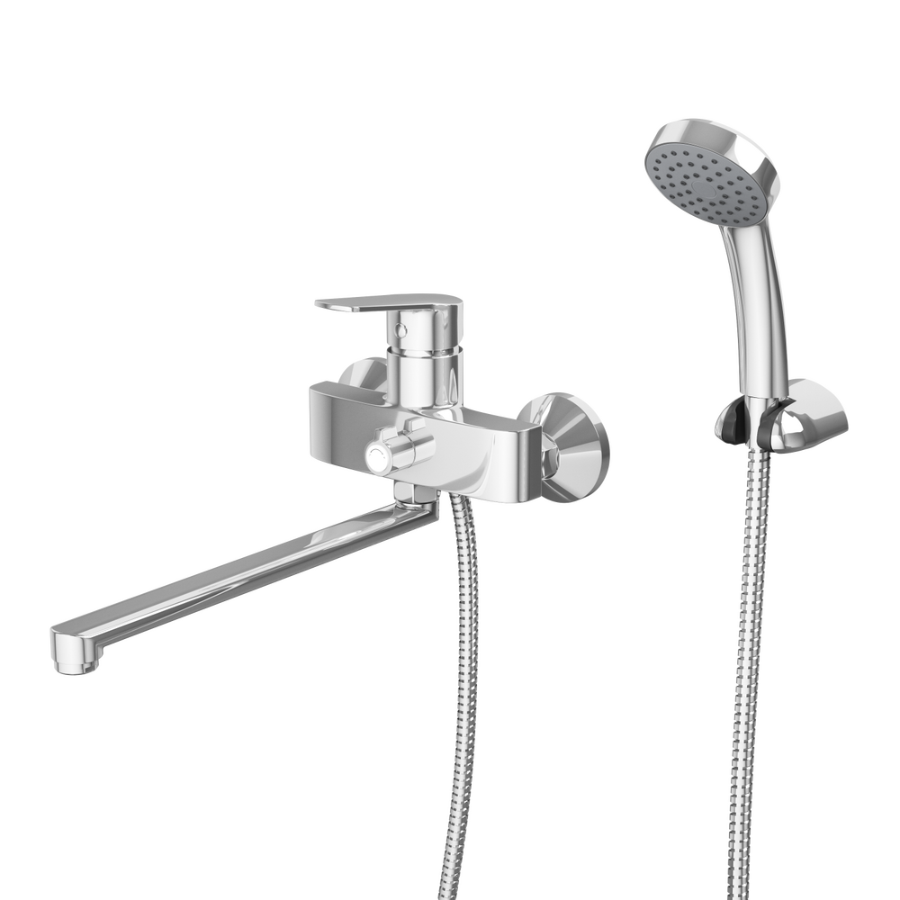 Смеситель для ванны с длинным поворотным изливом  RUSH Balearic (BA3935-51) ,(хром)