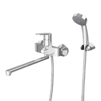 Смеситель для ванны с длинным поворотным изливом  RUSH Balearic (BA3935-51) ,(хром)