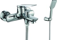 Смеситель для ванны с коротким изливом RUSH Bering (BE5535-44), (хром)