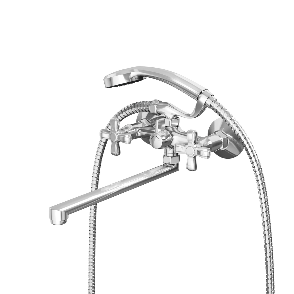 Смеситель для ванны с длинным поворотным изливом RUSH Bianki (BI7650-51), (хром)