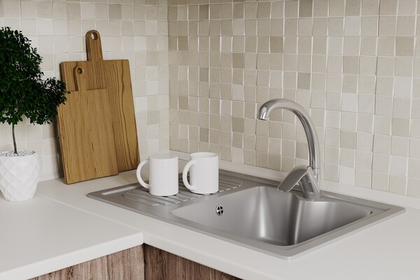 Смеситель для кухонной мойки RUSH Fiji (FI1835-22), (хром)