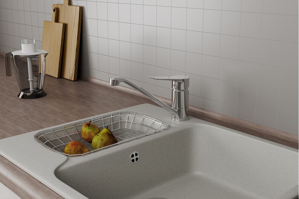 Смеситель для кухни с поворотным изливом, хром RUSH Haiti (HA1935-25), (хром)