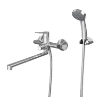 Смеситель для ванны с длинным поворотным изливом RUSH Haiti (HA1935-51), (хром)