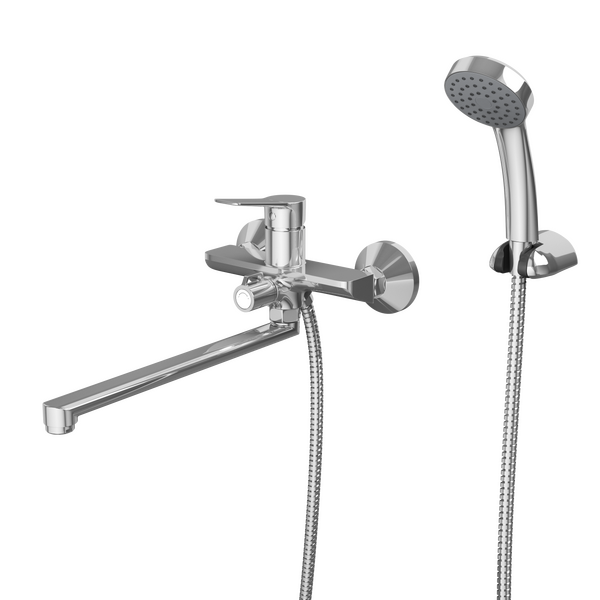 Смеситель для ванны с длинным поворотным изливом RUSH Haiti (HA1935-51), (хром)