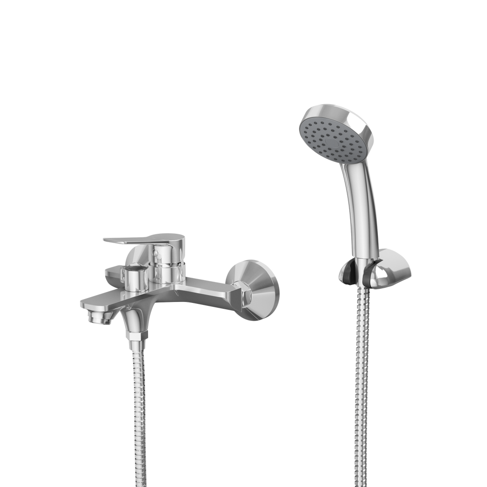 Смеситель для ванны с коротким изливом RUSH Haiti (HA1935-44), (хром)