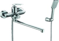 Смеситель для ванны с длинным поворотным изливом RUSH Palm (PL2530-51), (хром)
