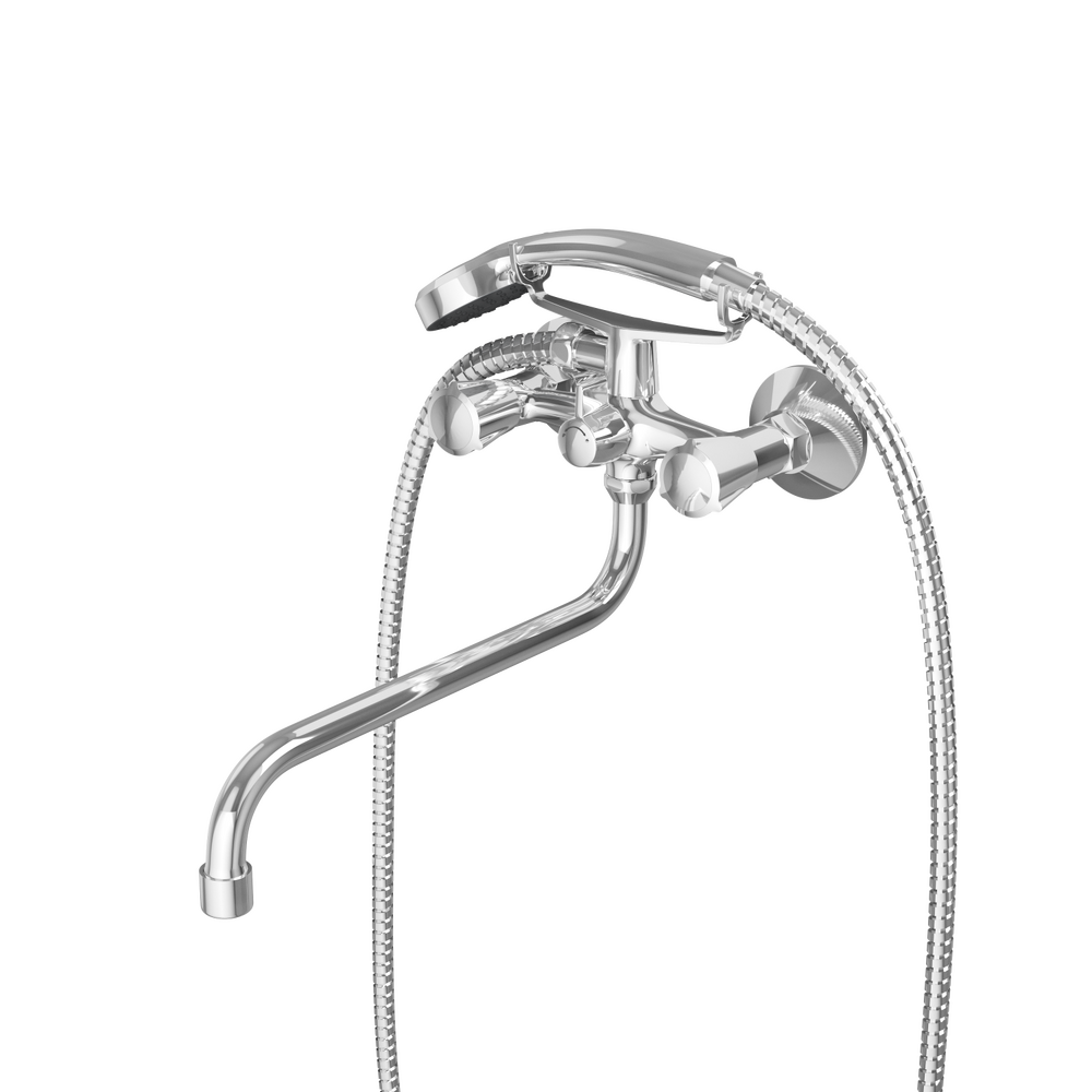 Смеситель для ванны с длинным поворотным изливом RUSH Pioneer (PI7950-51), (хром)