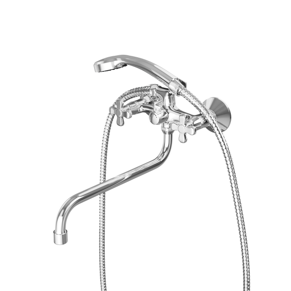 Смеситель для ванны с длинным поворотным изливом RUSH Sakhalin (SA5350-51), (хром)