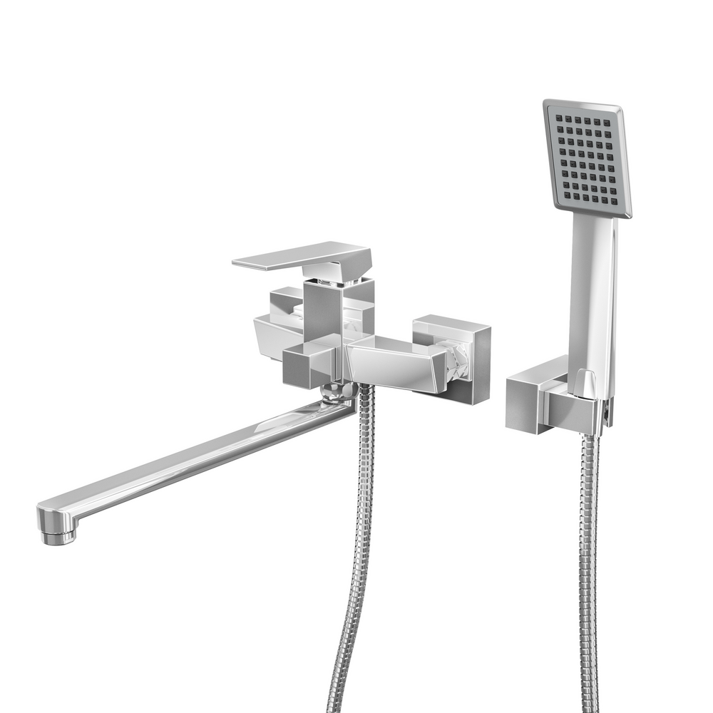 Смеситель для ванны с длинным поворотным изливом RUSH Thira (TR3635-51), (хром)