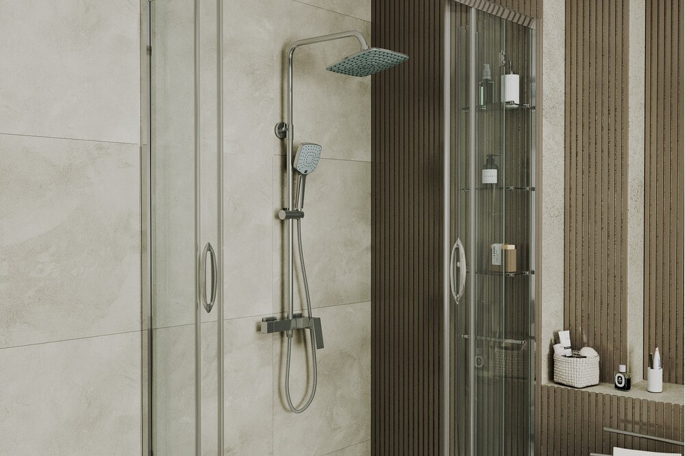 Душевая система без излива RUSH Thira (TR3635-40), (хром)